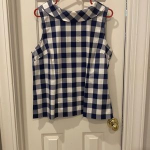 Adorable Talbot top size 14 in navy and white